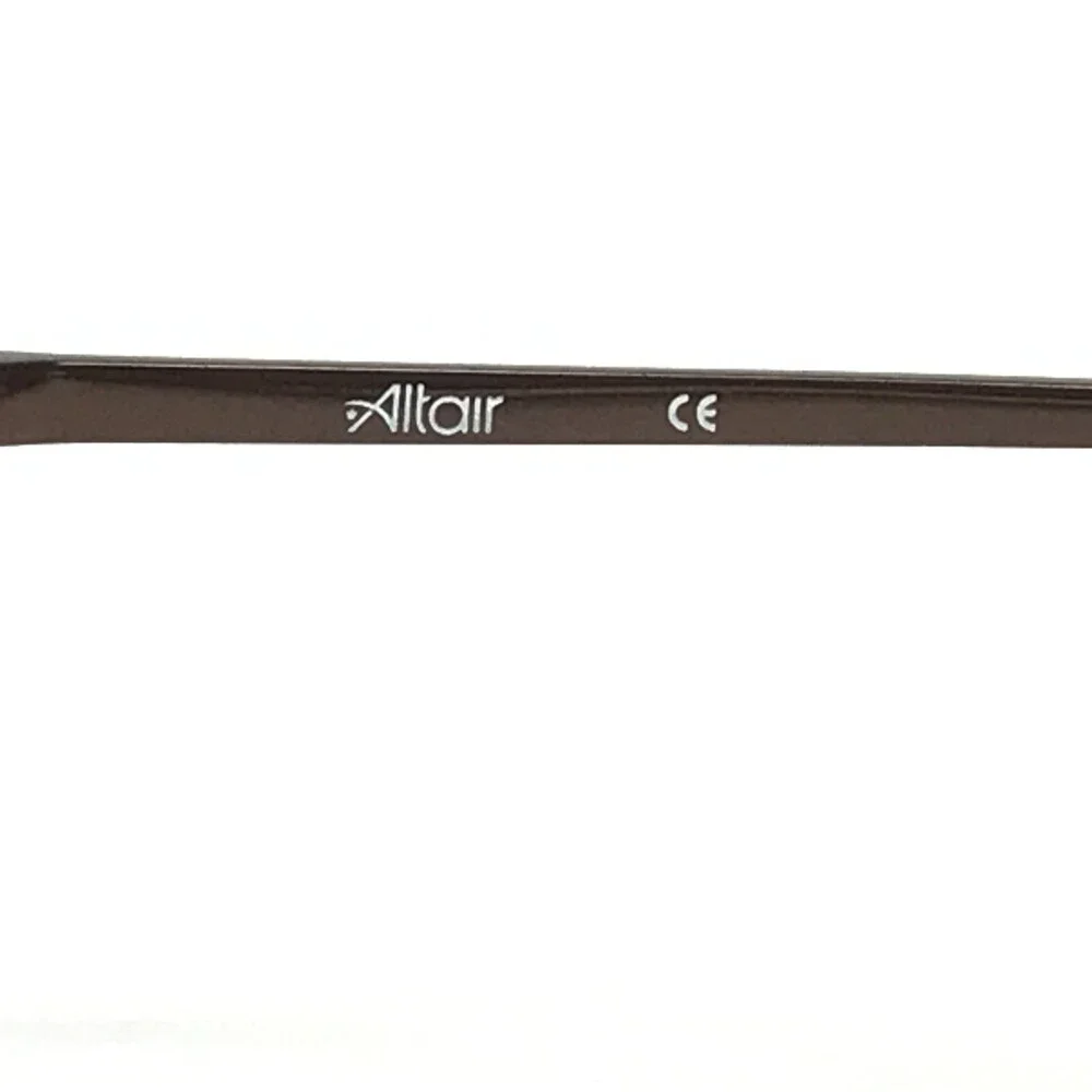 Altair Eyeglasses Frames A4004 BARK Brown Rectangular Full Rim 53-18-140